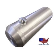 10x30 End Fill Round Spun Aluminum Gas Tank - 10 Gallon - 1/4 NPT