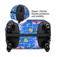 thumbnail image 4 of Fotbe Tropical Jellyfishes Luggage Cover Protector,Suitcase Protector,Scratch and Dirt Resistant,Fits 18-32 Inch Luggage-Small, 4 of 9