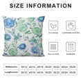 thumbnail image 5 of Nawypu  Blue Throw Pillow Cover Dandelion Flowers and Leaves Farm House Watercolor Art Print, Square Cushion Covers Decor for Bed Couch Sofa,Pale Blue and Green, 5 of 5