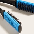 thumbnail image 2 of Peine De Peinado Recto Peine para el cabello liso En forma de V Férula Peine Cerdas Alisado del cabello (Azul) Tmvgtek Cuidado Belleza, 2 of 3