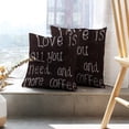 thumbnail image 6 of LALILO Throw Pillow Covers Uk June Love You And More Coffee Cushion Cover 18" x 18", 2292 Pack, 6 of 6