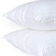 thumbnail image 3 of Almohadas Hoteleras Premium - Relleno Microgel - Firmeza Media - Fundas Rayada Satinada - 100% Algodón - Pillow - Alta Caldiad - Color Blanco (2, Estándar), 3 of 6