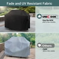 thumbnail image 5 of Unicook Gas Grill Cover 55 inch, Heavy Duty Waterproof BBQ Cover for Backyard Grill, Fade Resistant Outdoor Barbecue Cover, Fits Grills up to 52-in Wide, 5 of 7