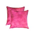 thumbnail image 1 of Natural Torino Geneva Color Cowhide Pillow | 2-Pack | 18"x18", 1 of 2