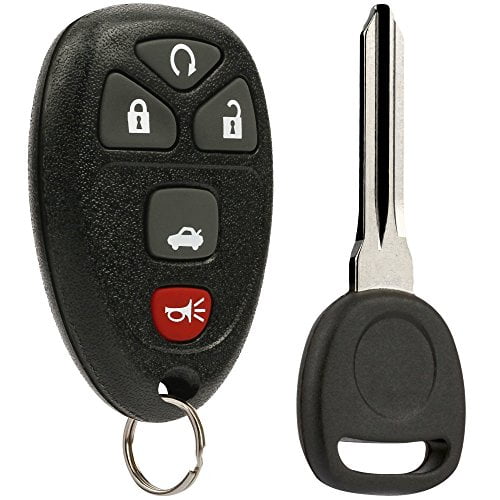 Chevy Impala Monte Carlo 2006 2007 2008 2009 2010 2011 2012 2013 Key Fob Keyless Entry Remote with Ignition Key fits Cadillac DTS 