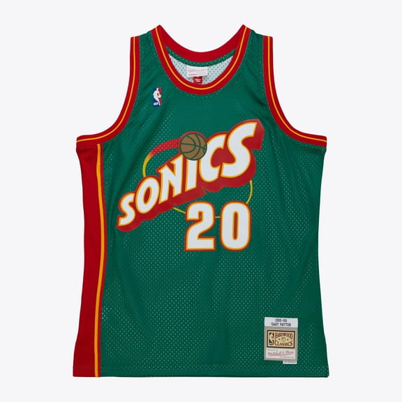 Mitchell & Ness Gary Payton Kelly Green Seattle SuperSonics 1995/96 Hardwood Classics Swingman Jersey