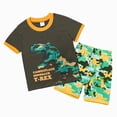 thumbnail image 5 of NOLDARES Infant Baby Boy Clothes 2 Pieces Crewneck Short Sleeve Round Neck Top T-Shirt Truck Graphic Pocket Cargo Shorts Outfits(Yellow,6-7 Y), 5 of 6