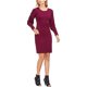 thumbnail image 1 of Vince Camuto Vestido de cóctel con manga de burbuja de crepé para mujer, rojo, XS, 1 of 2