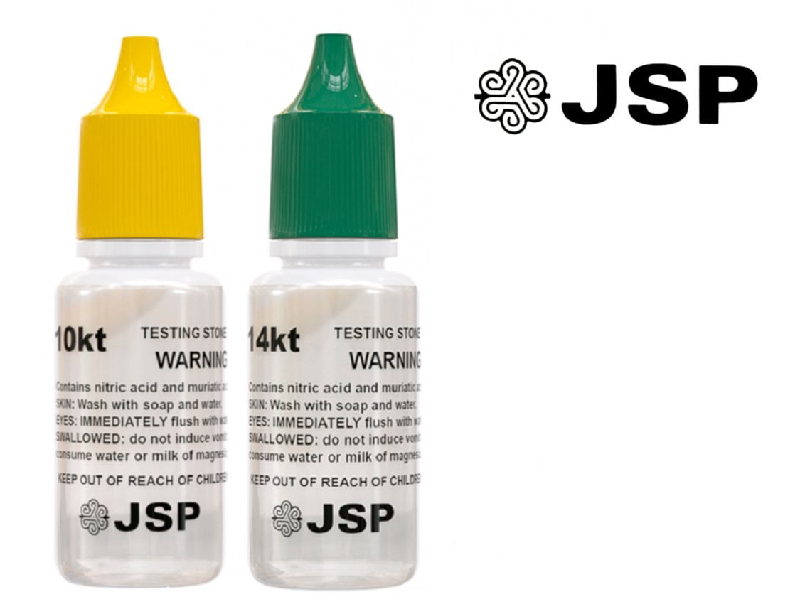 2 Bottles JSP 10k 14k Gold Jewelry Test Acid Bottle Solution Scrap Gold