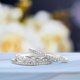 thumbnail image 3 of JeenMata Conjunto de Trío de Alianzas de Boda Armonizantes para Mujer en Oro Blanco de 18 K sobre Plata, 3 of 8