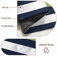 thumbnail image 6 of 2'x6' Rug Runners for Hallways Kitchen, Green Navy Blue Striped Non Slip Entryway Beside Floor Carpet Runner, Farmhouse Stripes Washable Laundry Room Bedroom Throw Rugs Mat for Family Pet, 6 of 8