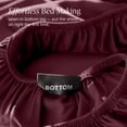 thumbnail image 6 of Bare Home Bamboo Sheet Set - Made from Rayon Fibers - Deep Pockets - 3 Piece - Twin, Burgundy, 6 of 9