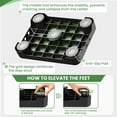 thumbnail image 4 of SOYO Heavy Duty Mobility One Step Stool, Indoor/Outdoor Non-Slip Step Platform Assistive Devices for Adults and Elderly, Portable Standing Supports for Cars, Bed, Door, Stair or Bathroom, Black-Black, 4 of 8