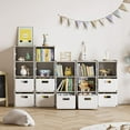 thumbnail image 4 of Bacs de Rangement avec Couverclesquart Bacs de Rangement en Plastique s Bacs de Rangement Empilables avec Roues Organisateurs et Rangement pour Garde-Robe Boîte de Rangement, 4 of 7