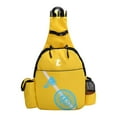 thumbnail image 1 of Durable Tennis Racket Backpack Gift Lightweight Waterproof Tennis Racquet Bag for Squash Racquet Pickleball Paddles Balls Unisex Men Women Yellow, 1 of 8