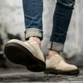 thumbnail image 7 of Men's Classic Suede Urban Oxford Shoes Leather Fashion Casual Shoes Non-Slip TPR Cargo Shoes, 7 of 7