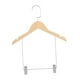 thumbnail image 5 of Perchas de madera para abrigos, armario, organizador de ropa con clips ajustables, gancho giratorio de 360 grados, antideslizante con ranuras para Sunnimix percha para pantalones, 5 of 8