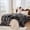 Tie-dyed Dark Grey-Twin(60''x80''), variant on Ffaux Rabbit Throw Blanket - Soft Fuzzy Plush Luxury Cozy Thick Warm Decorative Bubble For Bed Sofa (size 60''x80'' Black)