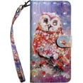 thumbnail image 6 of Samsung Galaxy S21 Wallet Case for Women, Premium PU Leather Prints Flip Cute Cover with Card Holder & Kickstand Feature Phone Case for Samsung Galaxy S21 Color owl, 6 of 12