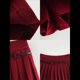 thumbnail image 5 of Minifalda Plisada Elástica de Corte A con Cinturón para Mujer, Estilo Y2K Vino Tinto M, 5 of 7