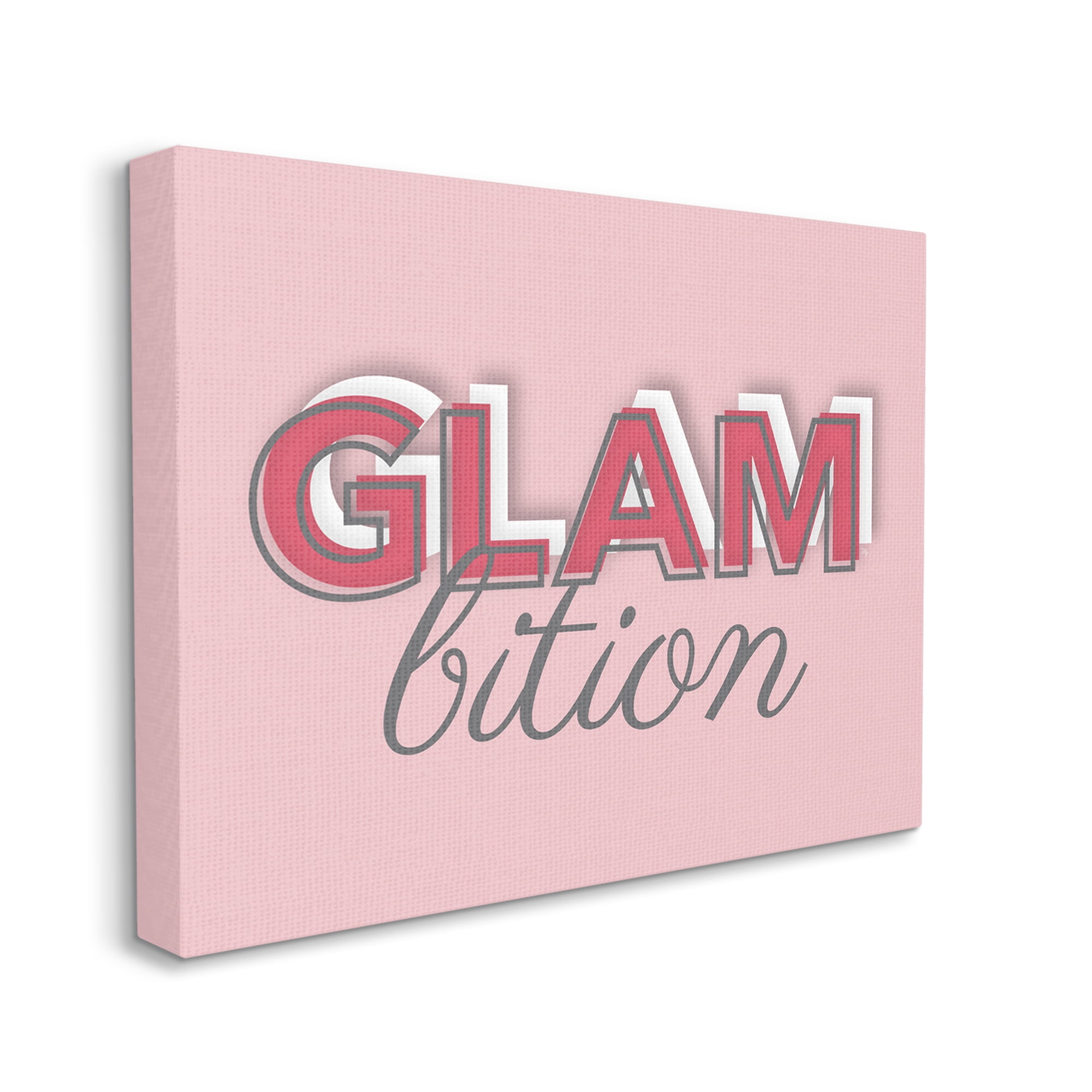 Stupell Industries Chic Glambition Typography Trendy Fashion Text Graphic Art Gallery Wrapped Canvas Print Wall Art, Design by Martina Pavlova