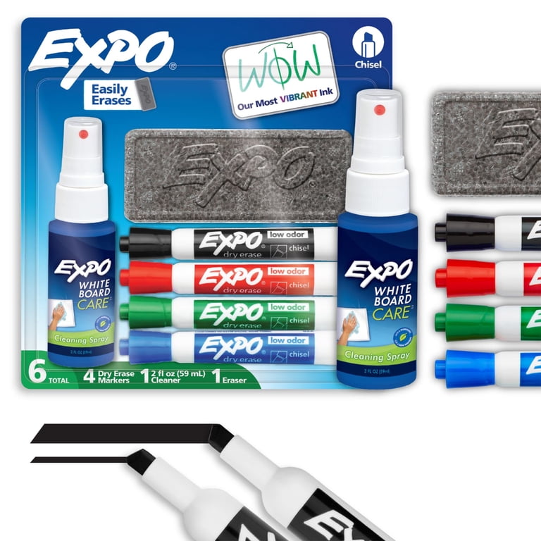 Expo Low Odor Dry Erase Marker Starter Set, 6 Piece photo 1