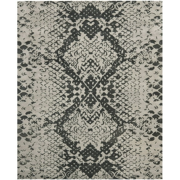 SAFAVIEH Wyndham Kostadin Floral Area Rug, Grey/Black, 4' x 6'