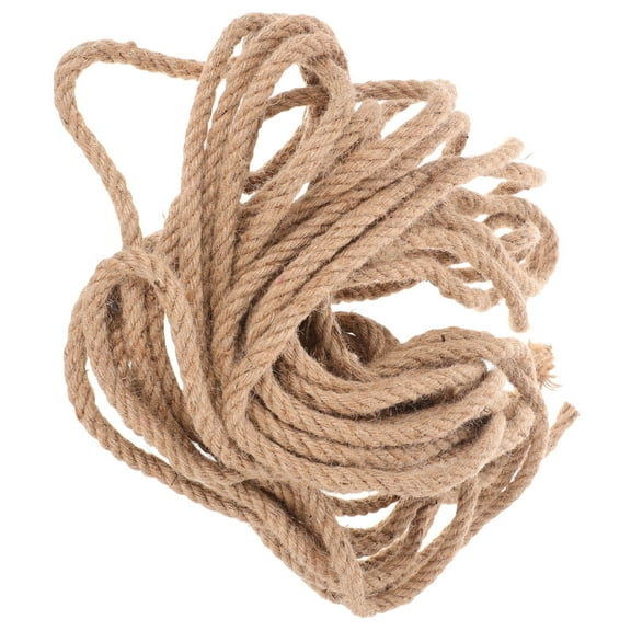 Worgeous Swing Rope 20m Thick Jute Twine Twisted Ropes Heavy Duty Rope for Swing Bed Crafts Railing Tug of War Landscaping Gardening Bundling