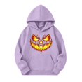 thumbnail image 6 of Grblisyd Girls Hoodies Sweatshirt Casual Sport Clothing for Kids Fashion Pumpkin Face Trendy Hooded Pullover 6-13 Years Old Fall Outfit, 6 of 6