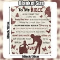 thumbnail image 3 of Gifts for Niece from Aunt To My Niece Throw Blanket Best Niece Fleece Flannel Blankets Ultra Soft Best Niece Ever Gifts from Auntie for Kids Teens Girls Women Birthday Graduation Wedding,(60"x80"), 3 of 8