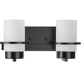 thumbnail image 3 of P300414-31M-Progress Lighting-Reiss - 2 Light Bath Vanity In Modern Style-7 Inches Tall and 5.75 Inches Wide-Matte Black Finish, 3 of 12