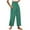 Green, variant on UAMVSH Wide Leg Palazzo Pants for Women Floral Print Summer Beach Vacation Pants Baggy Lightweight Smocked Waist Boho Flowy Pants