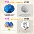 thumbnail image 4 of Glitter Dumpling Squishy, Dumpling Squishies Mystery Box, Viral Bao Bun Squeeze Toys, Colorful Sensory Fidget Toys for Stress Relief, Stretchy Desk Toys, Party Favor Gift for Teens & Adults  (Blue), 4 of 10