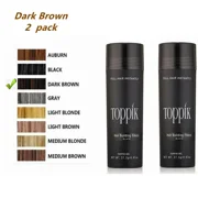 2PACK- T.oppik Hair Building Fibers Dark brown 0.97 oz