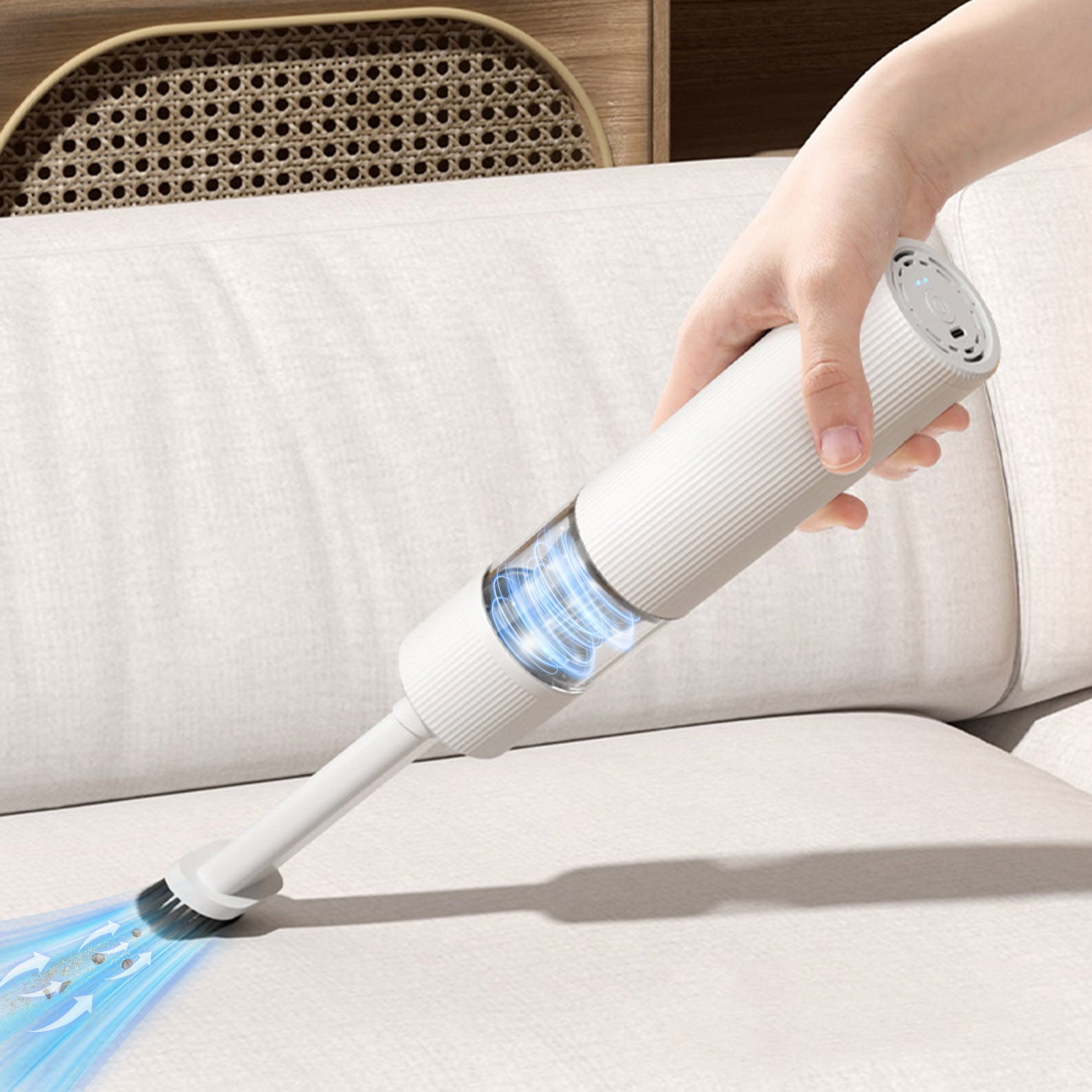 feimajia Car Vacuum Cleaner Cordless Strong Suction Wireless Handheld Car Vacuum Cleaner for Dirt Removal Household Vacuum Cleaner with Strong Small and Portable Suction Function