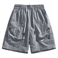thumbnail image 4 of Men's Casual Shorts Cu Shorts Mens Tan Mens Fitness Cargo for Men Cabin Creek Men Athletic S Basketball Stretch Workout Men's Grey XL, 4 of 4