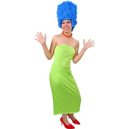 Adult Marge TV Mom Costume~Dress Only / Green