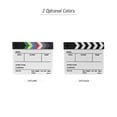 thumbnail image 4 of Garra Tablilla de acrílico profesional Dry Erase TV Film Movie Director Acción de corte Scene Clapper Board Slate With Marker Pen Eraser Romacci Badajo, 4 of 7