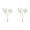 Blue*2, variant on Mini Faux Floral Stems Small Artificial Flowers Mini Plastic Colorful Realistic Spring Flower Arrangement Bouquet Branches for Home Party Wedding Table Centerpiece Vase Decor (Blue)