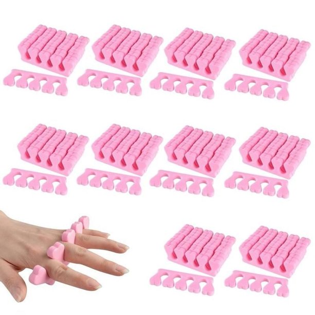 Zodaca 100 Salon Toe Finger Separators Manicure Pedicure 50 Pairs Soft