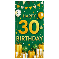 thumbnail image 2 of Green Backdrop Happy 30th Birthday Banner with Balloons Party Decorations Props for Birthday Party Celebrations Photography Background Decor, 2 of 6