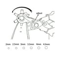 thumbnail image 5 of HimaPro Leather Hole Punch Rotary Puncher for Belts, Dog Collars, Saddles, Shoes, Watch Bands, 5 of 7