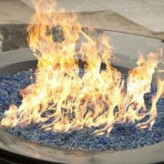Dreffco Stainless Steel Fire Pit Burner Pan & Ring Deluxe Kit for Natural Gas, 30-Inch Pan, 24-Inch Ring, 150,000 BTU Max