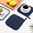 thumbnail image 5 of SharkTRUE 3Packs Kitchen Pot Holders Sets Heat Resistant Pot Holder Cotton Oven Hot Pads for Cooking Baking Set of 3 7x7", 5 of 7