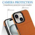 thumbnail image 4 of Allytechgroup Wallet Case for iPhone XR with Credit Card Slot, PU Leatehr Phone Case with Stand RFID Blocking Shockproof Back Cover for iPhone XR for Women Men, Brown, 4 of 5