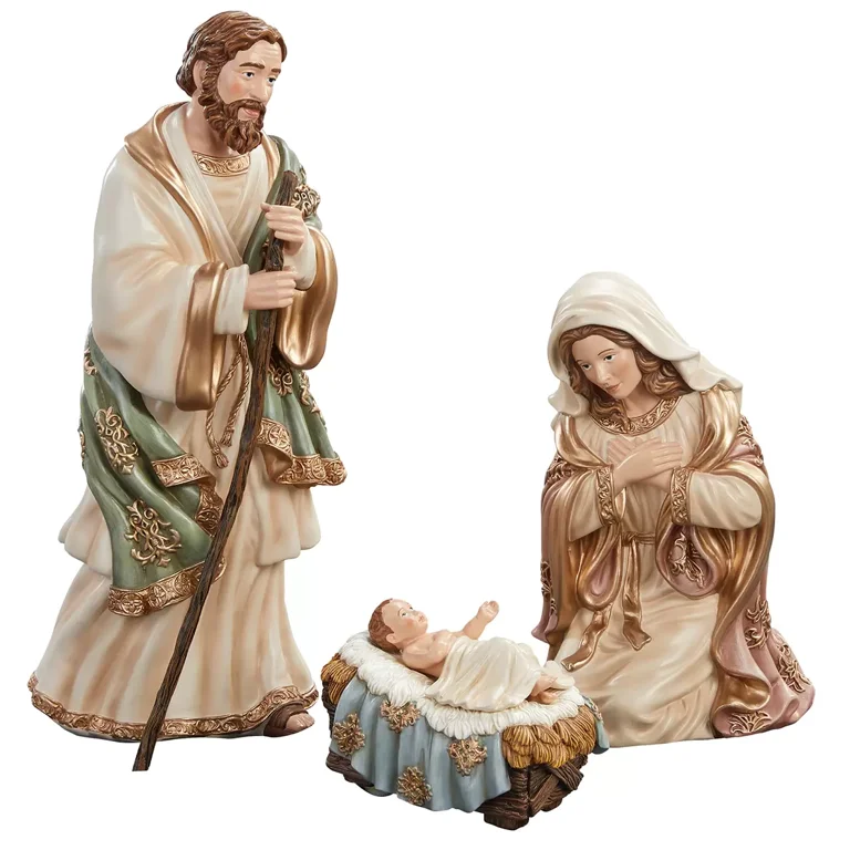 【未使用】KIRKLAND ナティビティセット 19ピース 【キリストの降誕】 Kirkland Signature Hand Painted Nativity 13 Piece Set