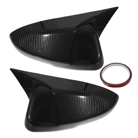 1 Pair Carbon Fiber Pattern Car Door Side Rearview Mirror Cover Trim for Honda 10th Accord 2018-2022