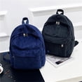 thumbnail image 4 of Sonducket de pana contenedor multiusos Universal mujeres hombres Color sólido estudiante mochilas accesorios de ropa bolsas de almacenamiento Mochilas Azul, 4 of 5