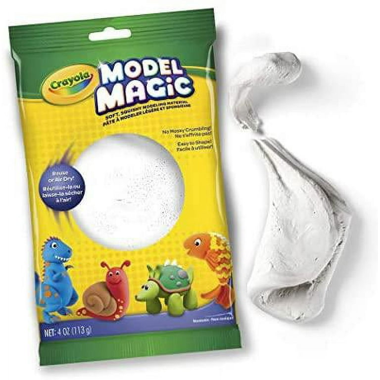 Crayola Model Magic White, Modeling Clay Alternative, At Home Crafts for  Kids, 4 oz