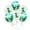 White and green latex balloon, variant on 12 Inch White Dinosaur Print Green Confetti Latex Balloon for Boys Girls Dinosaur Theme Birthday Party Decoration Jungle Safaris Party Supplies